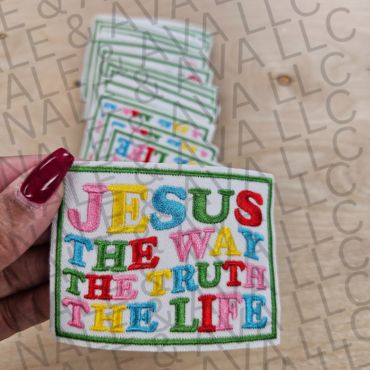 Jesus The Way The Truth The Life Hat Patch front side