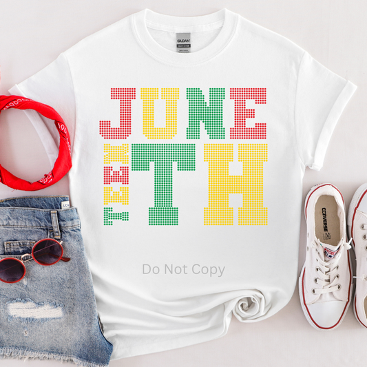 Juneteenth Rhinestone Transfer ONLY