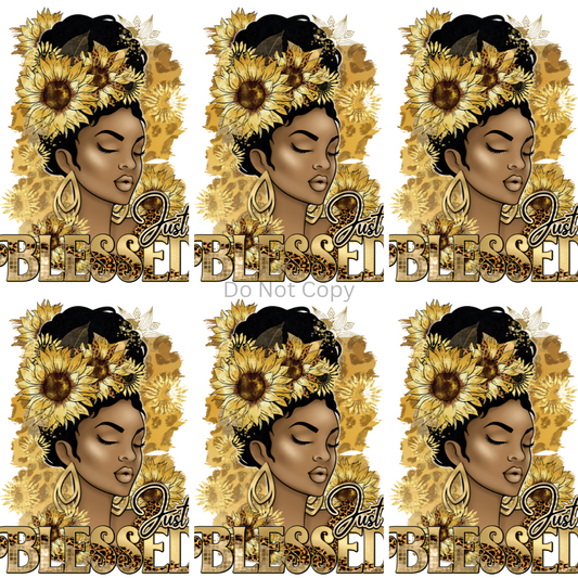 Just Blessed Pocket Sublimation Transfer