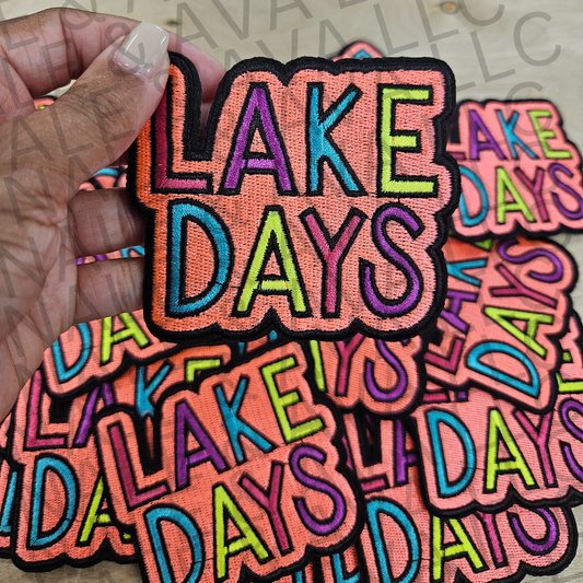 Lake Days Hat Patch front side