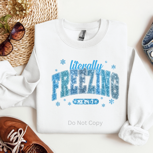 Literally Freezing DTF Transfer on a tshirt