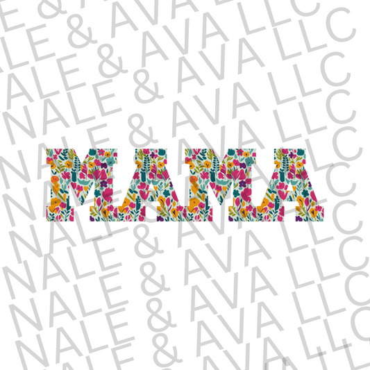Mama Floral PNG File