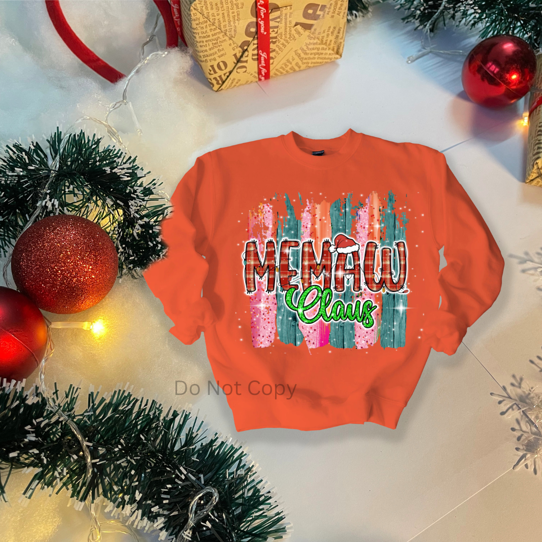 Family Claus DTF Transfer ONLY - This is NOT a T Shirt