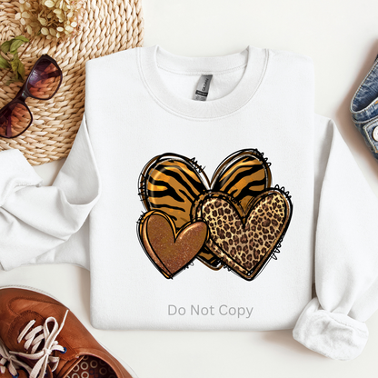 Melanin Hearts DTF (direct to film) Print on a tshirt