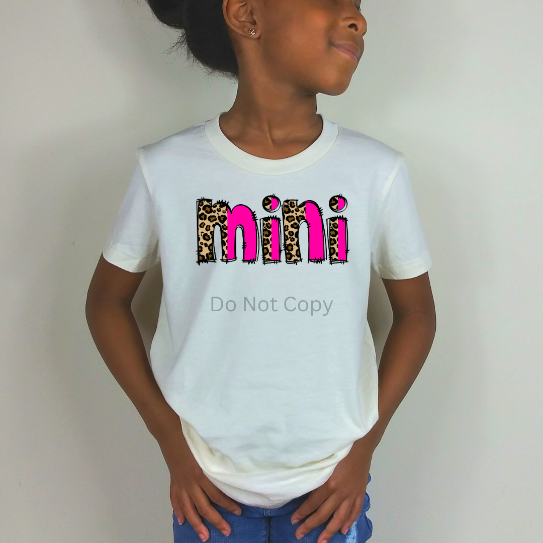 Mini DTF Transfer on a tshirt front side