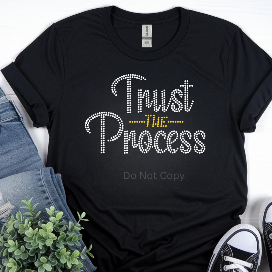 Trust The Process Rhinestone Transfer