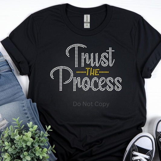 Trust The Process Rhinestone Transfer
