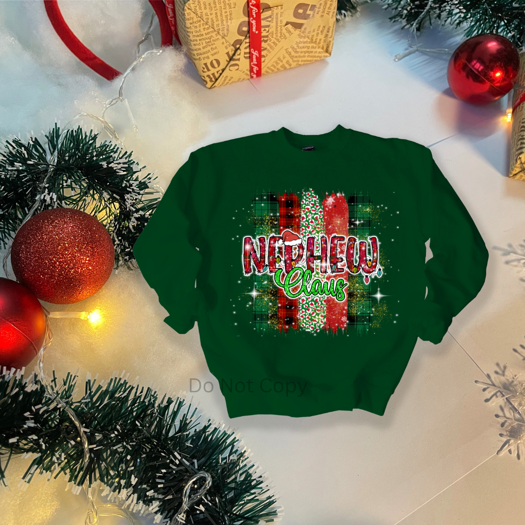 Family Claus DTF Transfer ONLY - This is NOT a T Shirt