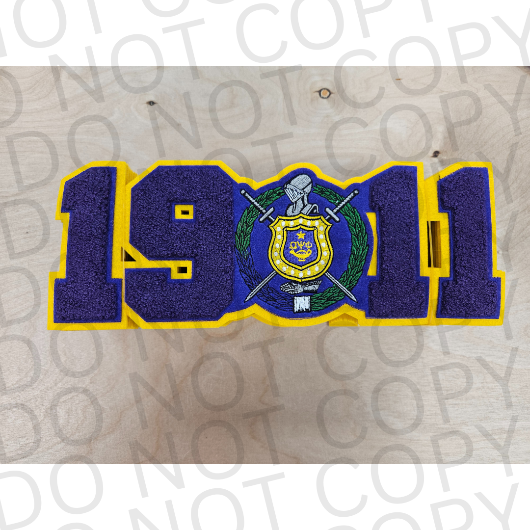 Greek Chenille Patch