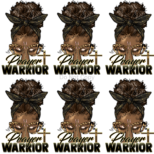 Prayer Warrior Pocket Sublimation Transfer