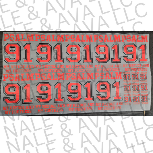 Red text 'PSALM PSALM 919' on a gray background with 'Avalle & Avallu LLC' watermark.