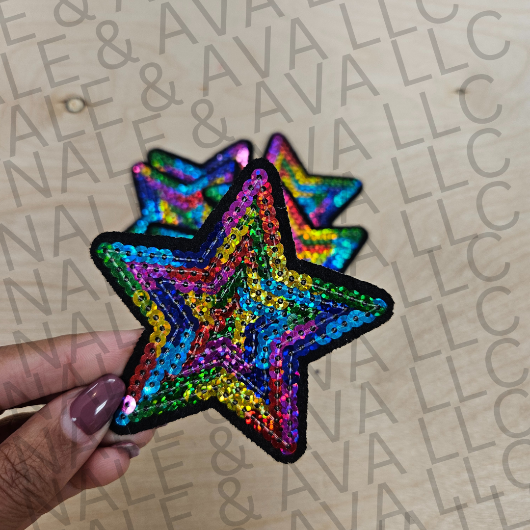 Sequin Star Hat Patch (1 Patch)
