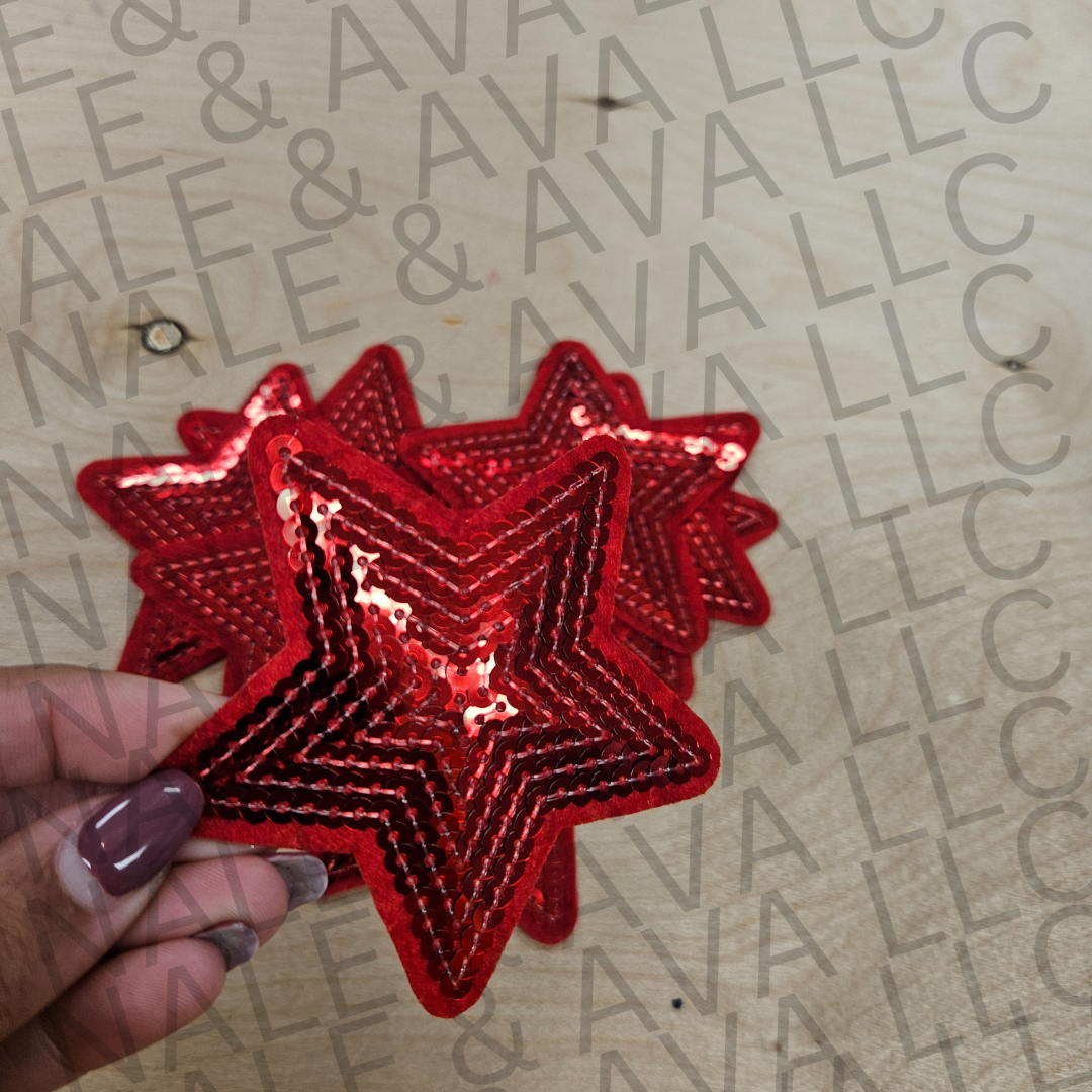 Sequin Star Hat Patch (1 Patch)