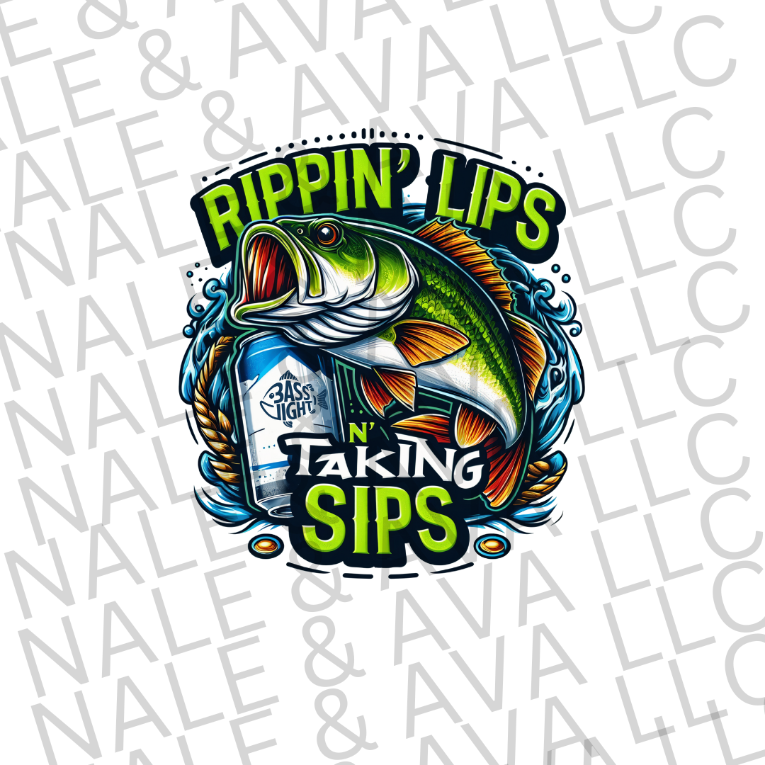 Rippin Lips N Taking Sips DTF Transfer – Nale Ava LLC
