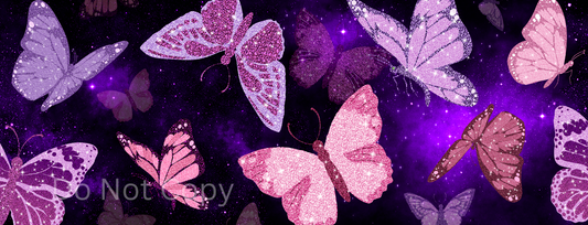 Space Butterflies 11oz Mug Wrap Sublimation Transfer ONLY - This is NOT a Mug