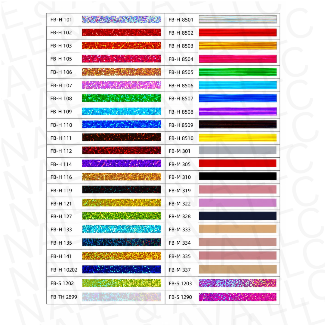 Spangle Color Chart