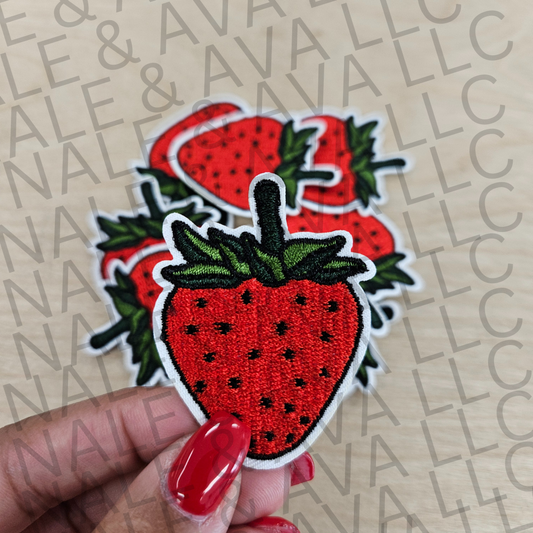 Strawberry Hat Patch front side