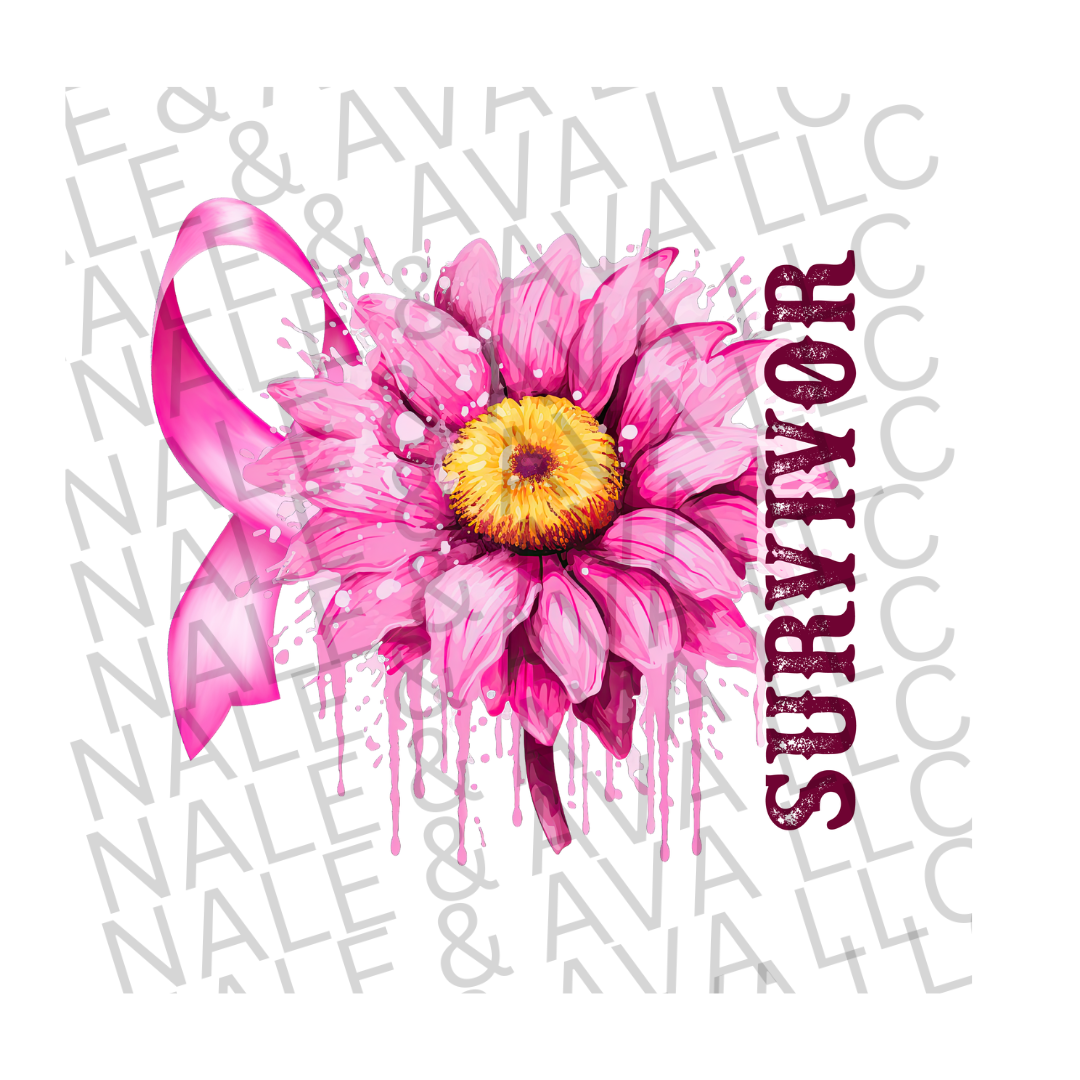 Sunflower Survivor Sublimation Print front side