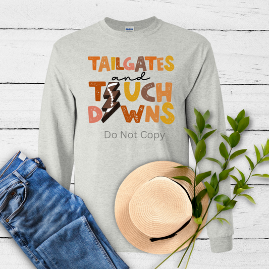 Tailgates & Touchdowns DTF Transfer ONLY - This is NOT a T Shirt