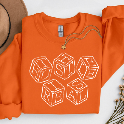 The Hustle Is Real Spangle Design on a tshirt