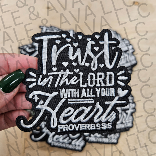 Trust In The Lord Hat Patch front side