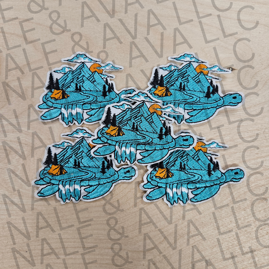 Turtle Swimming Hat Patch front side