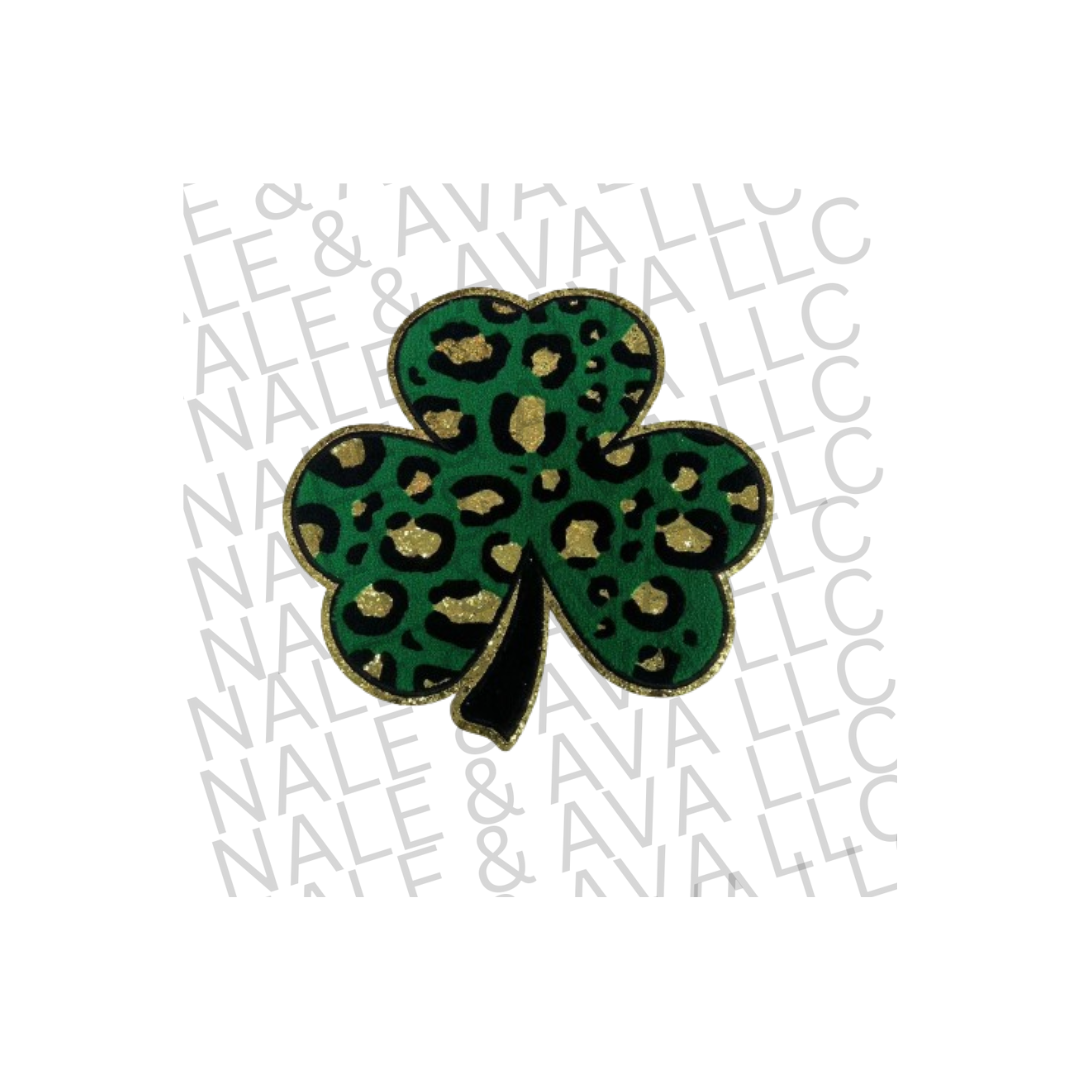 Shamrock Chenille Patch Front Side