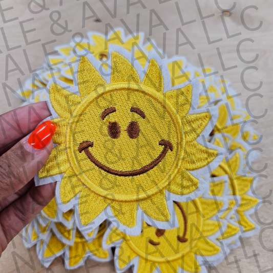Smiley Sunny Hat Patch front side