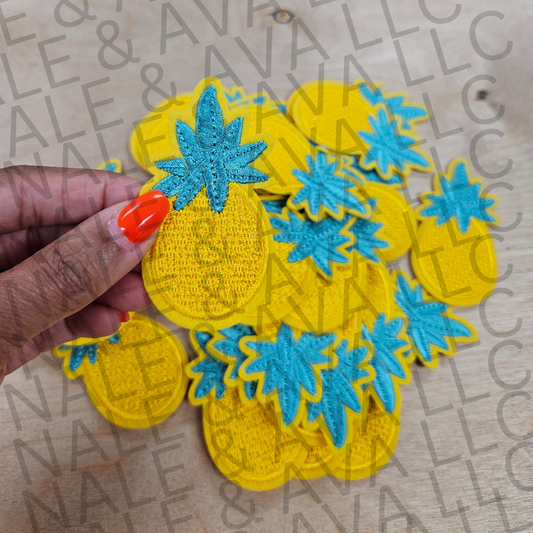 Small Pineapple Hat Patch front side