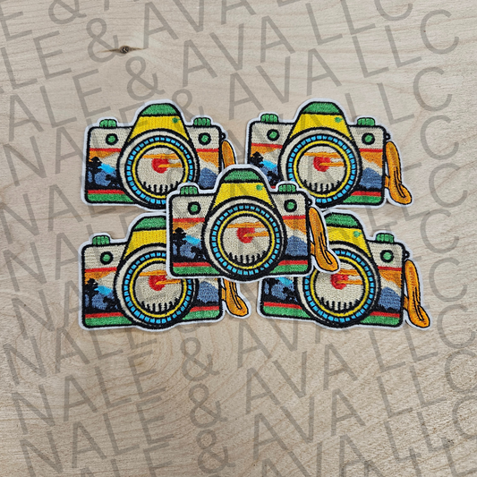 Vintage Camera Hat Patch front side