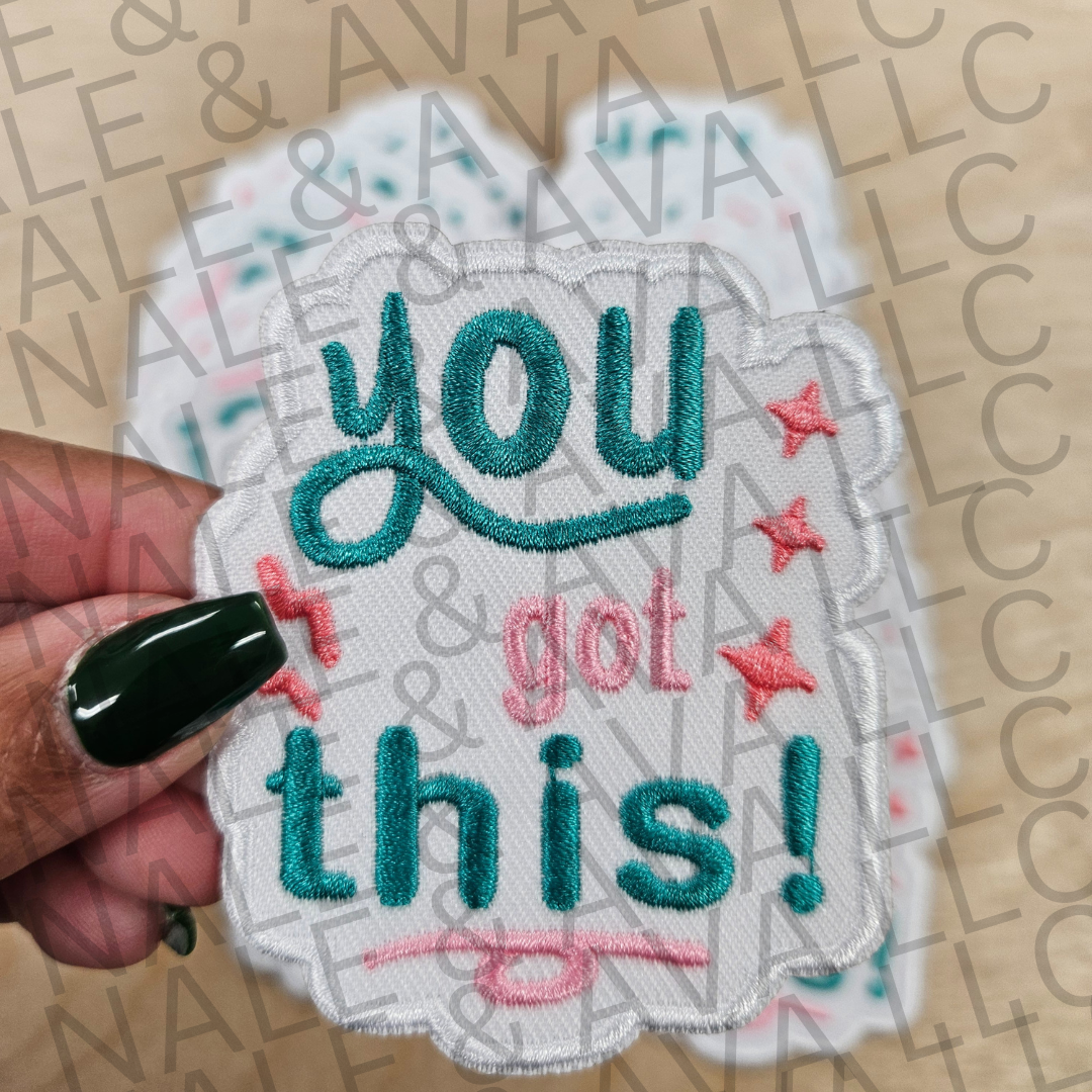 You Got This Hat Patch front side
