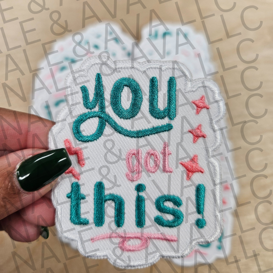 You Got This Hat Patch front side